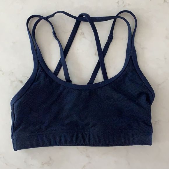 🌈 5/$25 Lorna Jane navy athletic sports bra - Picture 2 of 5